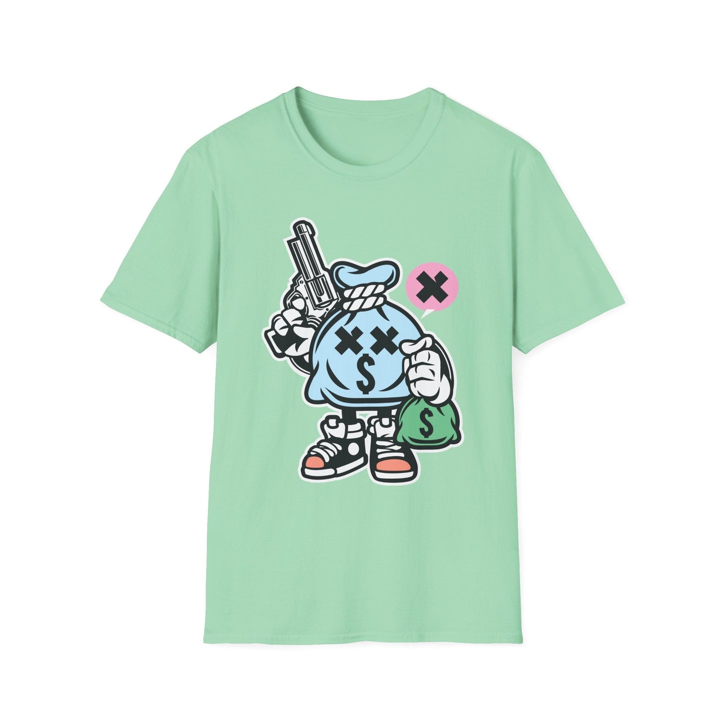 Cartoon T Shirt Animation T Shirt Funny Tee Unisex Gildan Softstyle 64000 100 Percent Cotton