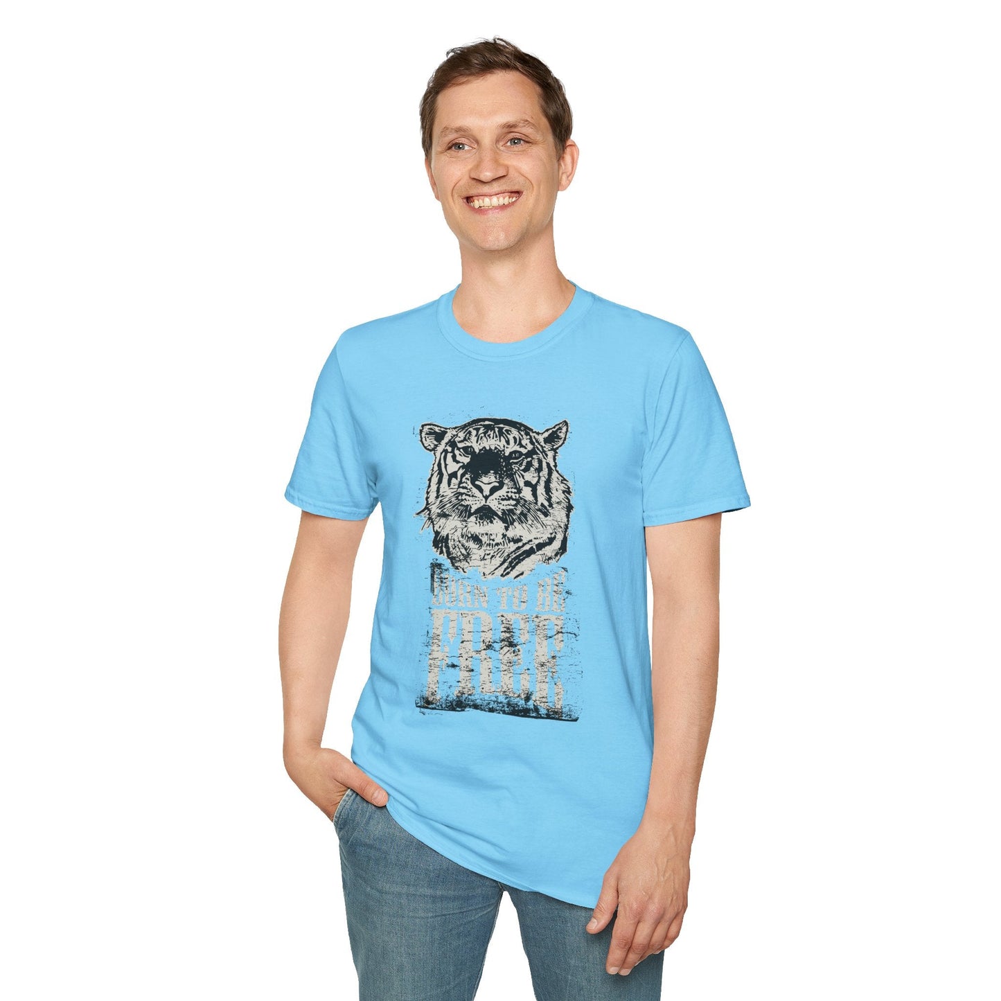 Art Design Shirt With Graphic Art Unisex Softstyle Tee 100 Percent Ring Spun Cotton