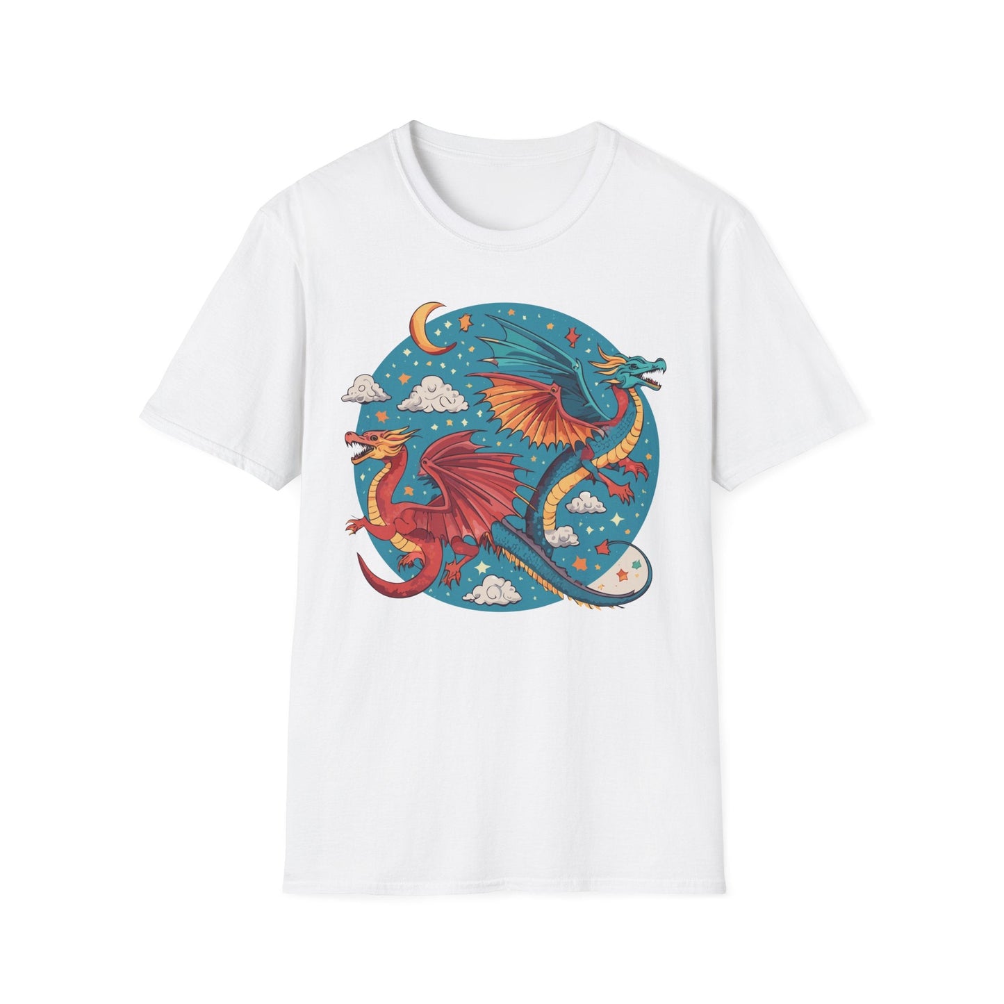 Dragon Graphic Unisex 100 Cotton Tee with Animal Artwork Design 16