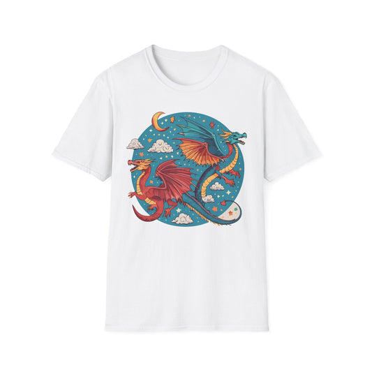 Dragon Graphic Unisex 100 Cotton Tee with Animal Artwork Design 16