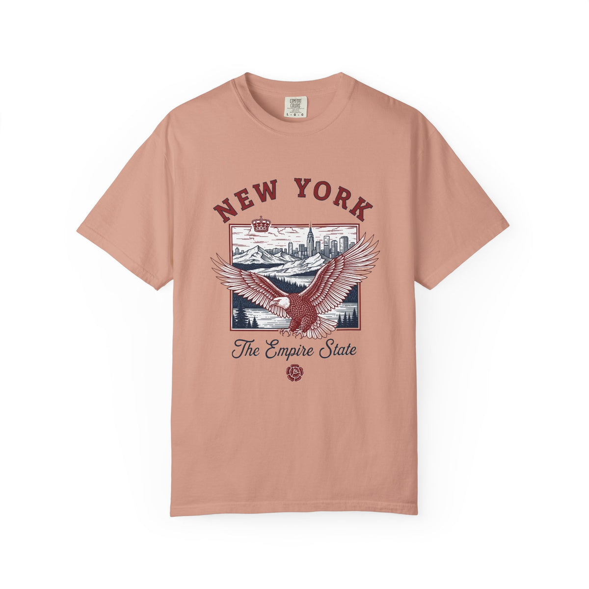 New York Empire State Vintage Travel Tourist Graphic Gift Tee Unisex 100 Cotton Comfort Colors T-Shirt