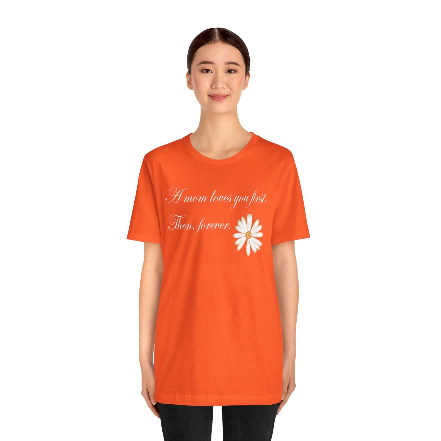 T-shirt unisexe en coton avec signature de maman