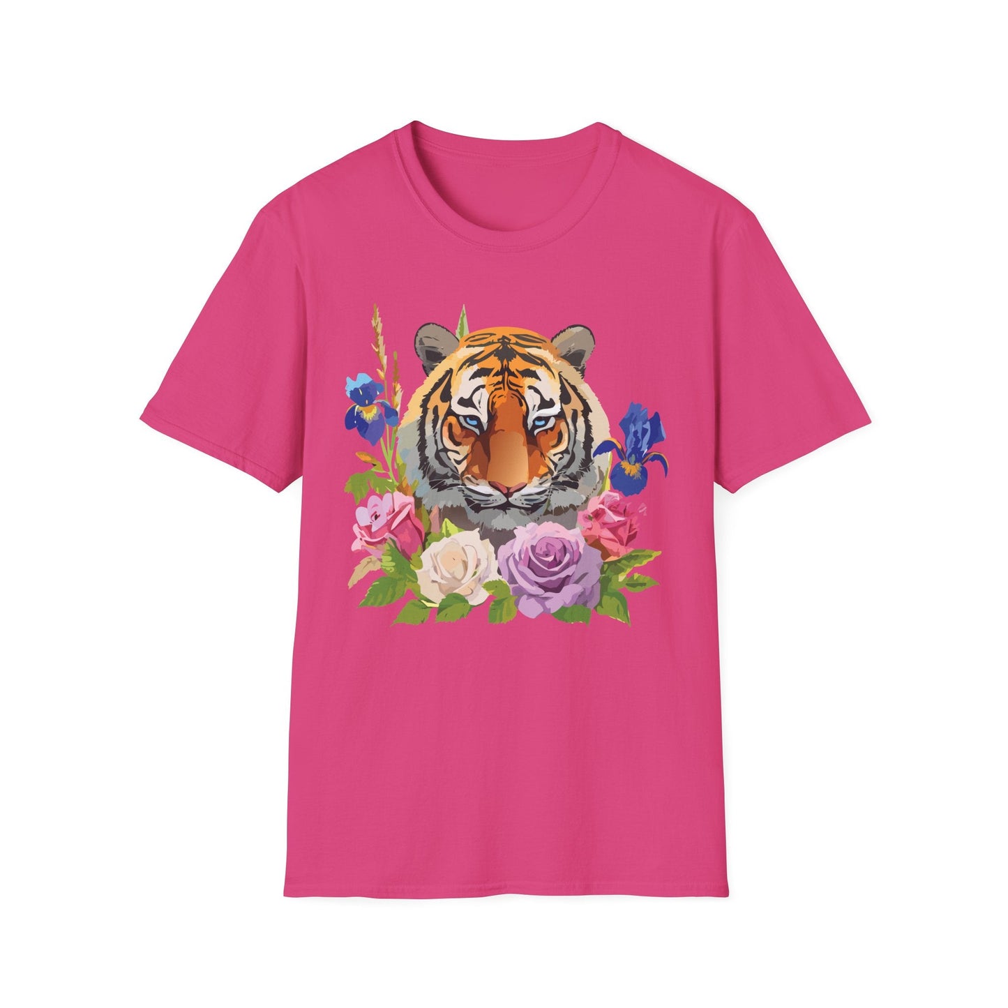 Unisex Tiger Shirt Softstyle Graphic Tee 100 Percent Cotton Apparel