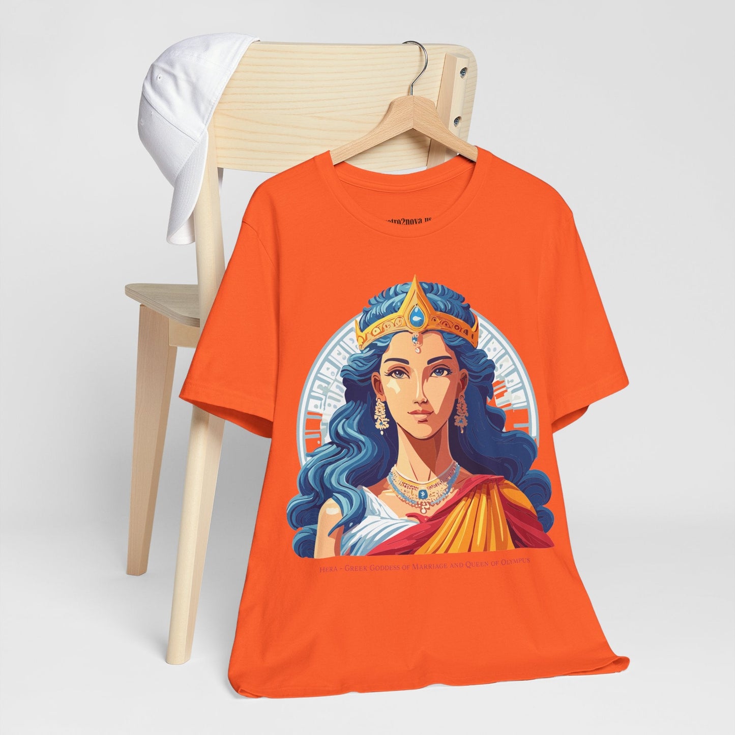 Hera Goddess Shirt Unisex Graphic Cotton Tee With Original Retro2Nova Artwork Soft Vintage Inspired
