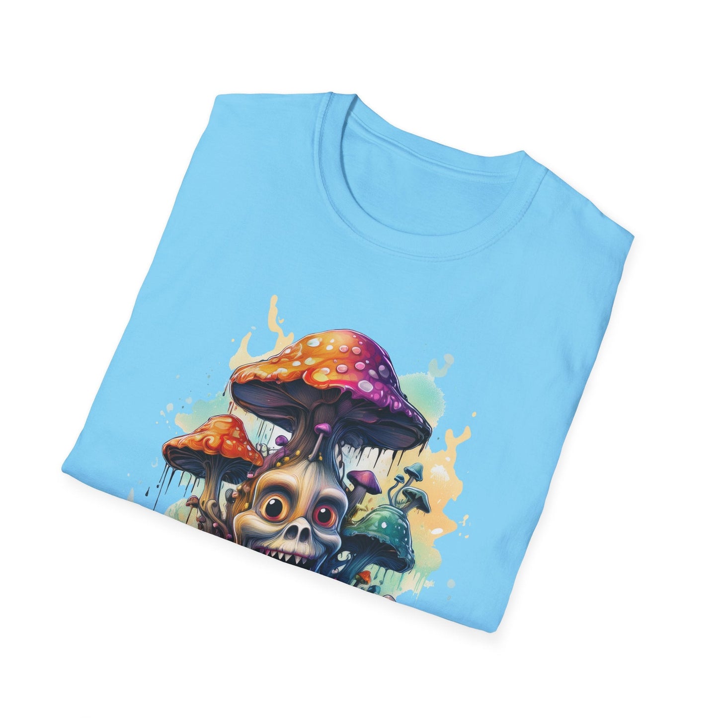 Mashroom Tee Shirt Unisex Graphic Mashroom Tee Fun Fungus Design Softstyle 64000