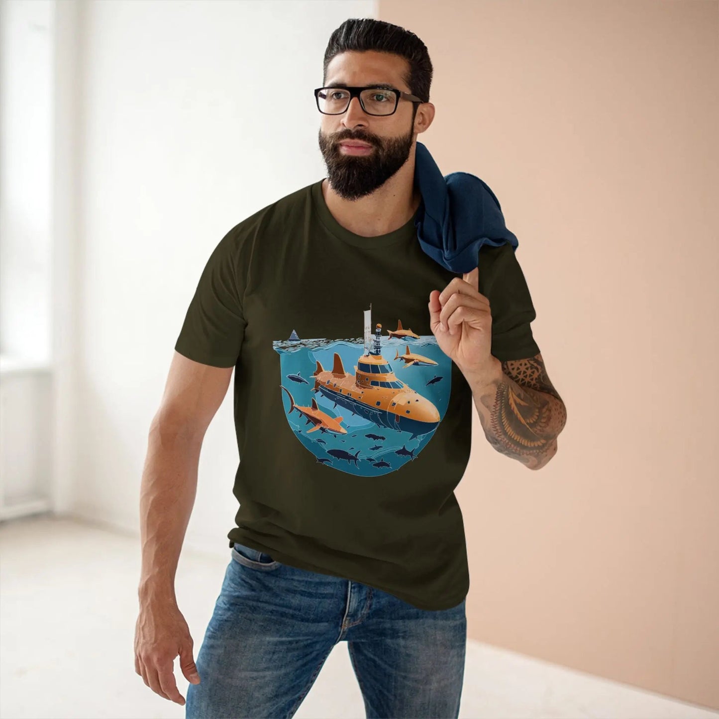 Ocean Coast Graphic Unisex 100 Cotton Staple Tee 18