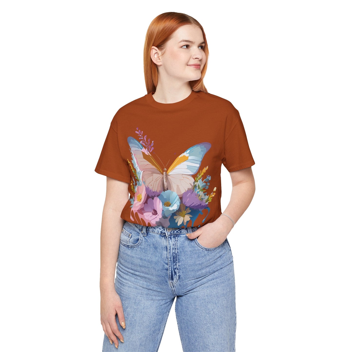 Butterfly Graphic T Shirt Unisex Adelpha Vintage Art Design Tee