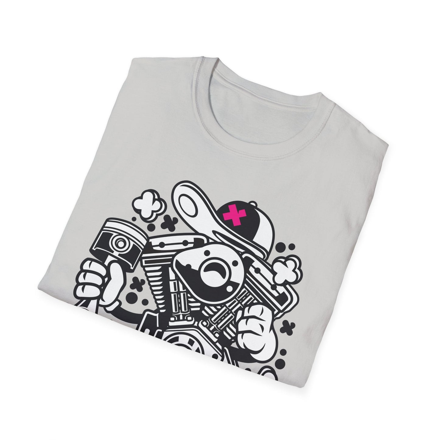 Cartoon T Shirt Animation Tee Funny Tee Unisex Gildan Softstyle 64000 100 Percent Cotton