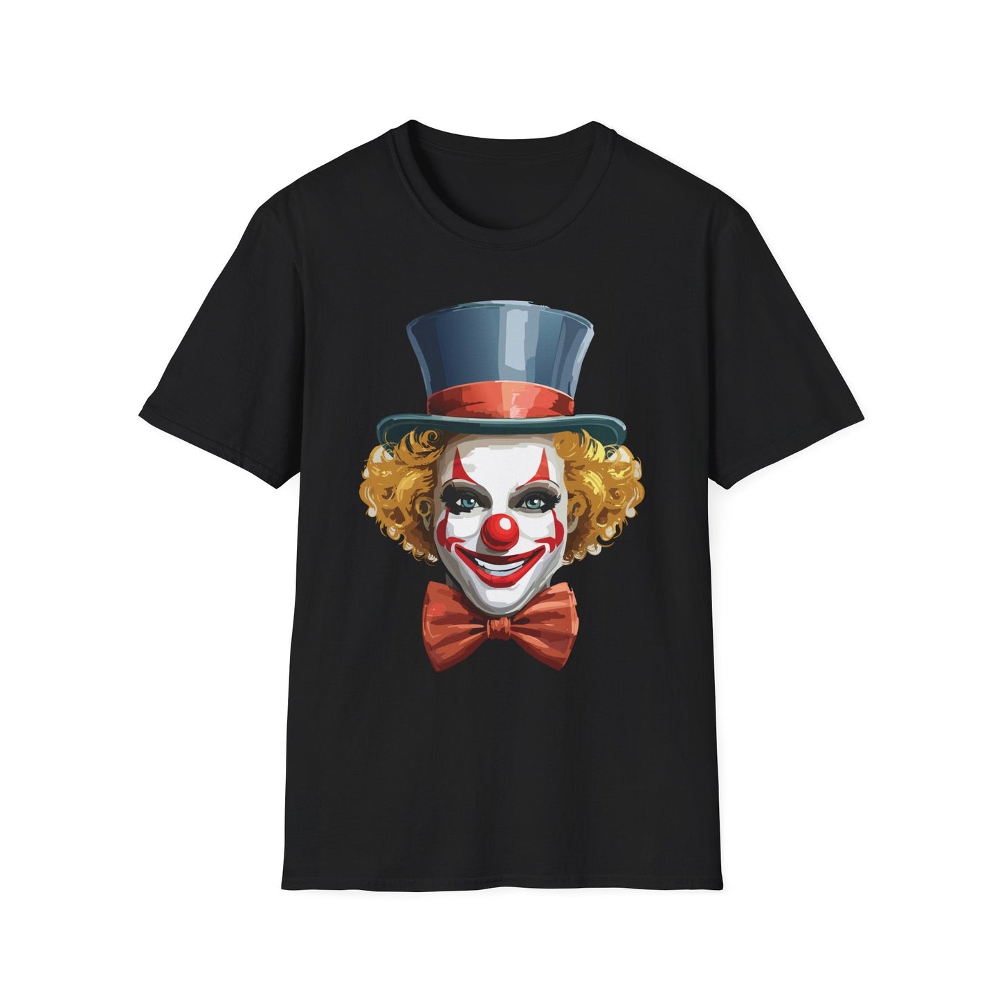 Clown Shirt T Shirt With Clown Funny Man Circus Shirt Scary Man Tee Unisex Gildan Softstyle 64000