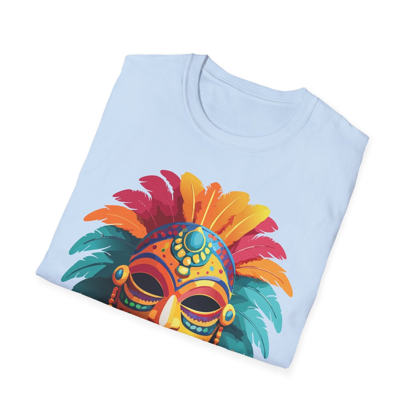 Mask Tee Shirt Unisex Softstyle Gildan 64000 100 Percent Ring Spun Cotton Masquerade Tee
