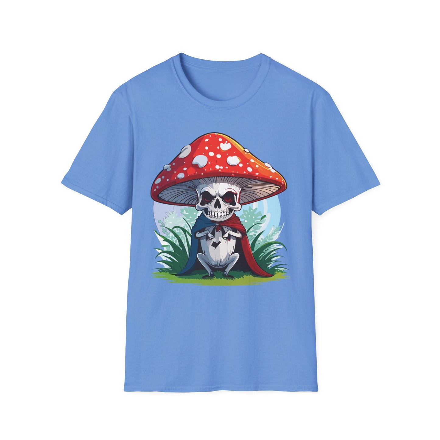 Mashroom Tee Shirt Unisex Gildan Softstyle Short Sleeve Cotton Tee With Funny Mashroom Graphic