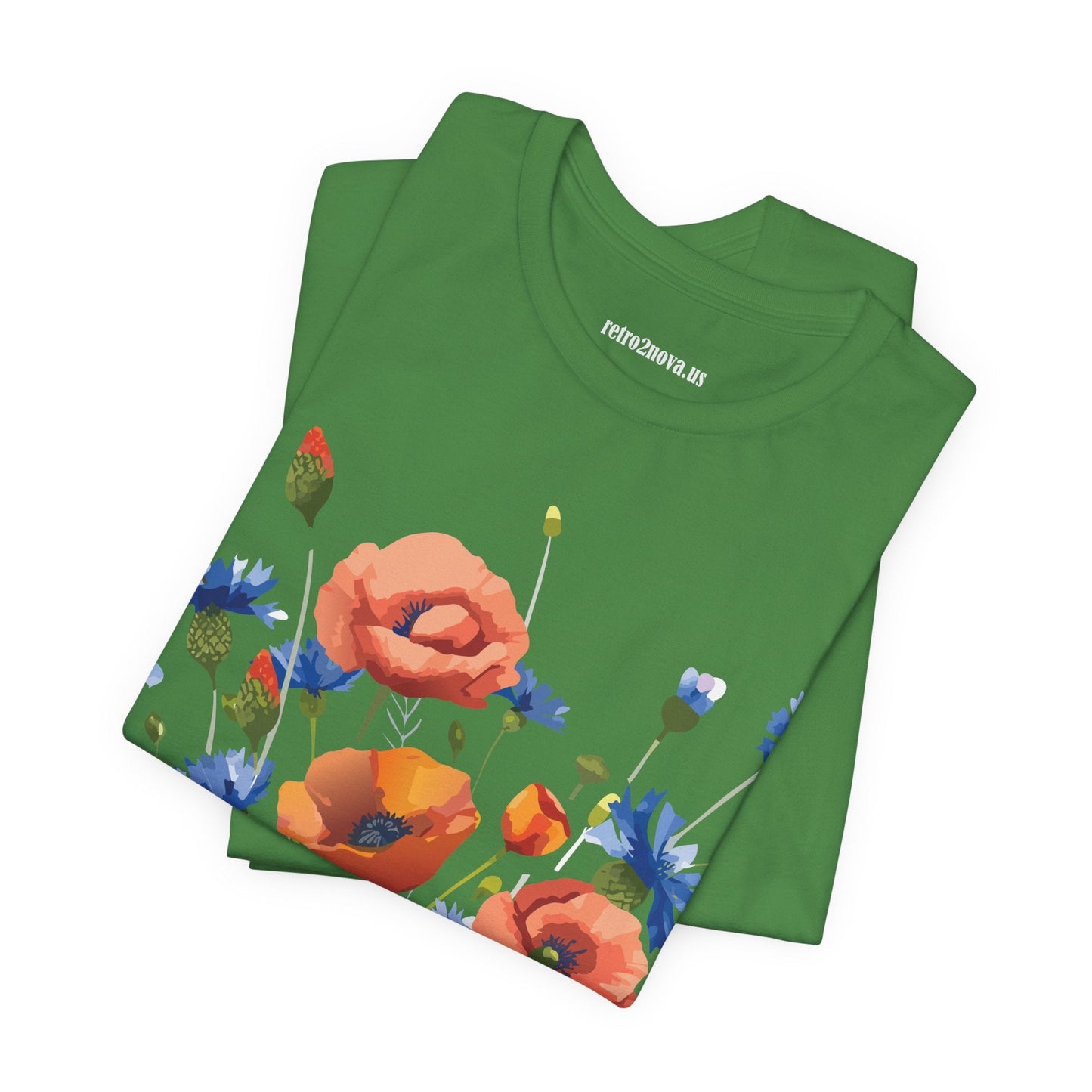 Unisex Floral Shirt Floral Print Tee Lightweight Breathable Fabric Short Sleeve Casual Wear