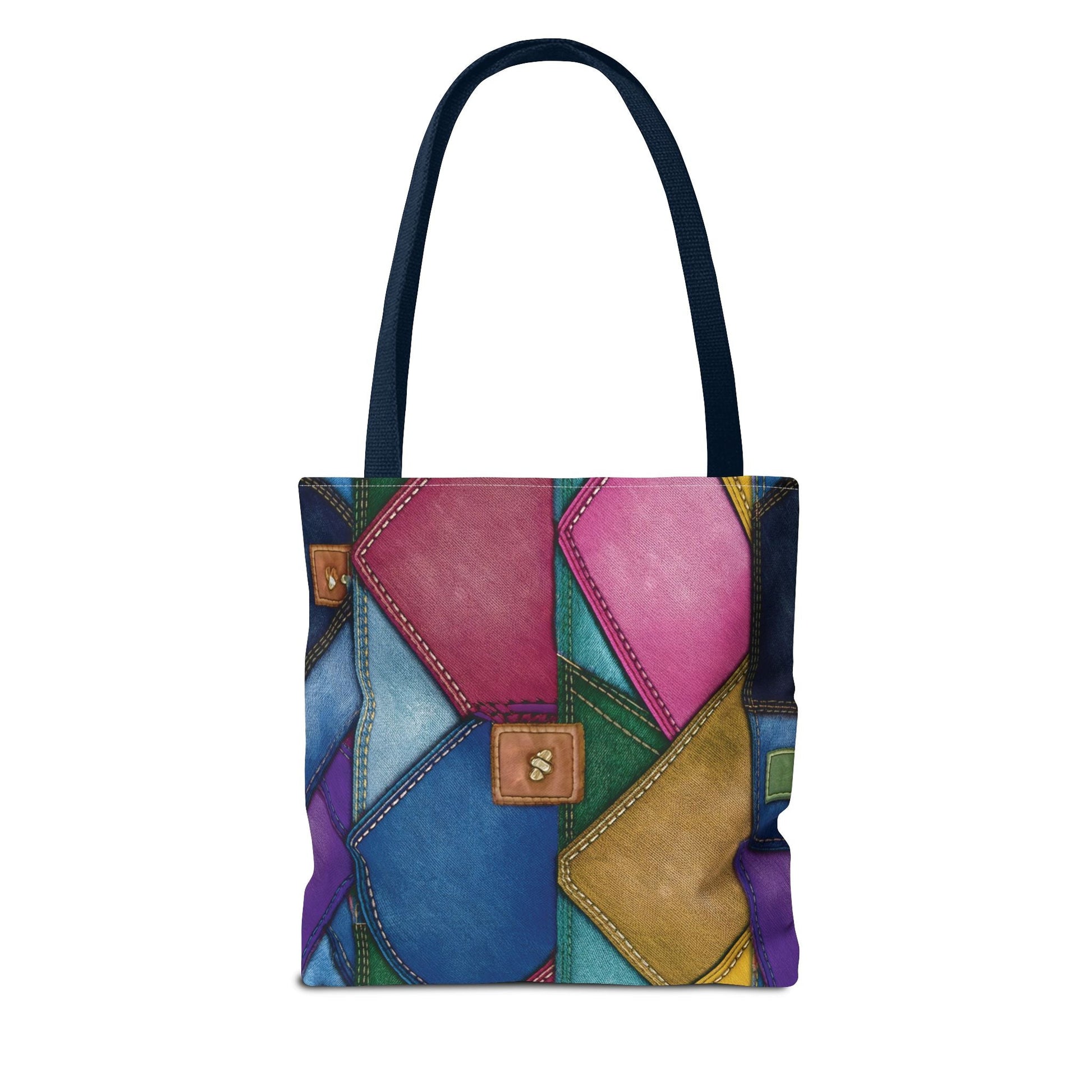 Denim Canvas Bag, Tote Bag Denim Printify