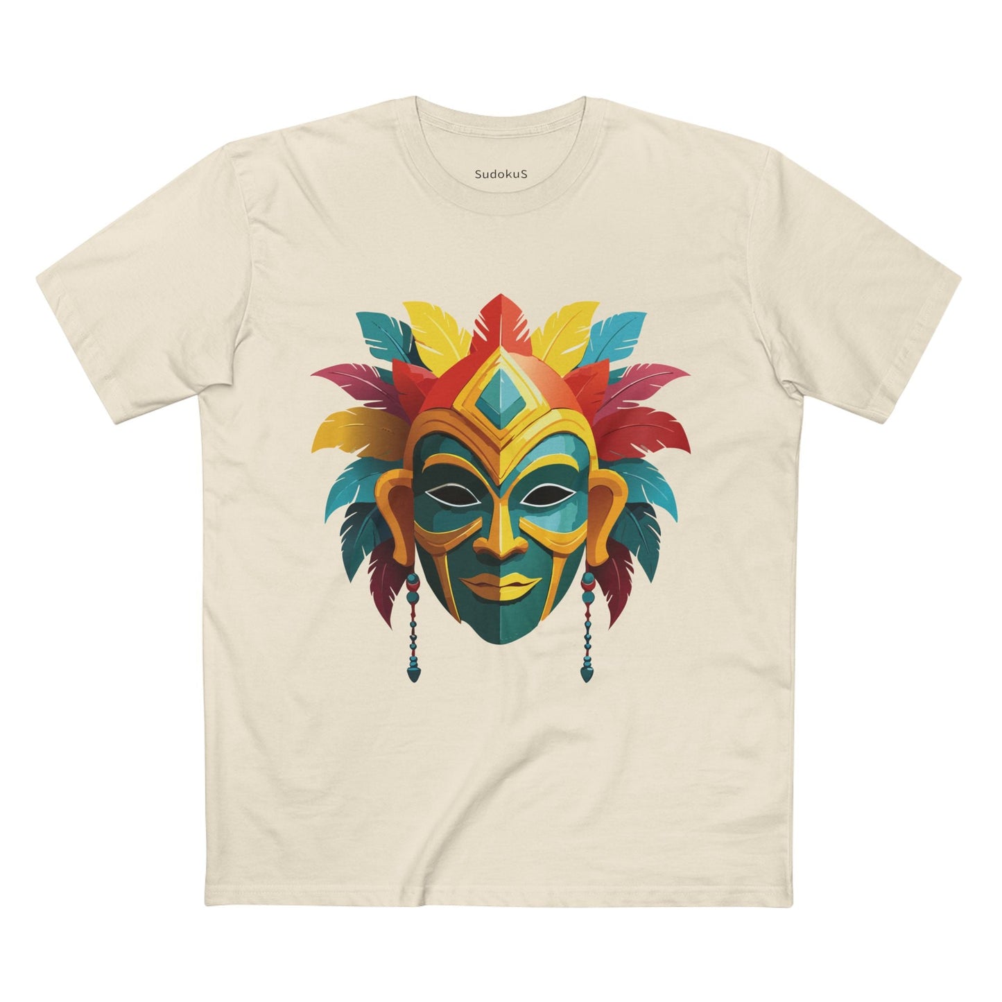 Mask Graphic Unisex 100 Cotton Staple Tee 6