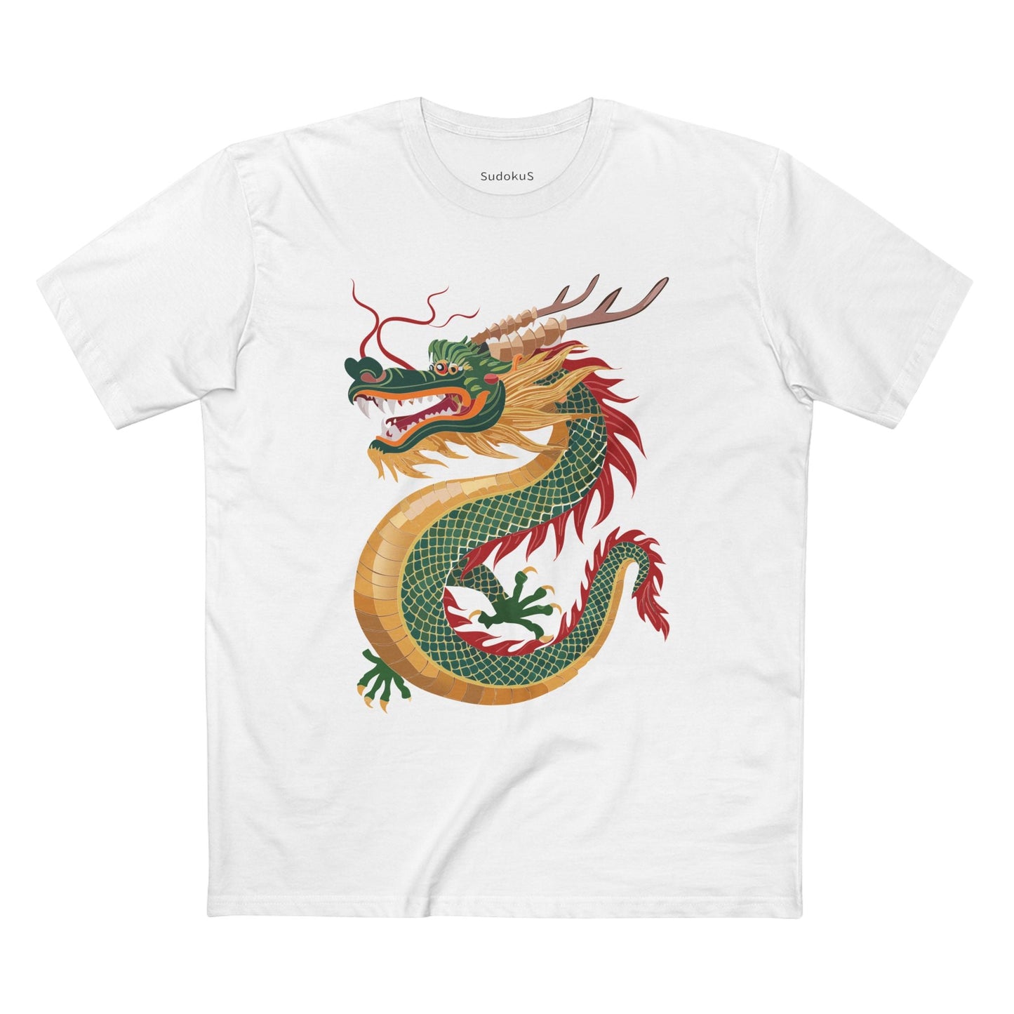Dragon Graphic Unisex 100 Cotton Staple Tee 12