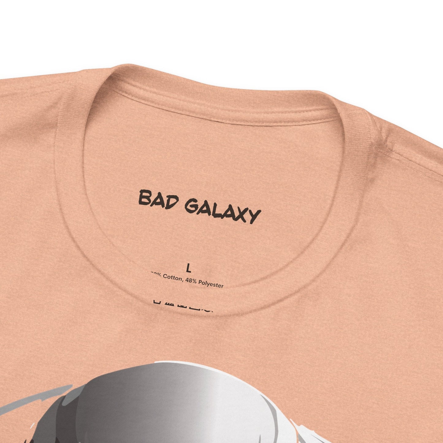 Tee Shirt With Alien From Bad Galaxy 100 Cotton Made In USA Eco Friendly Ink Graphic Edition
