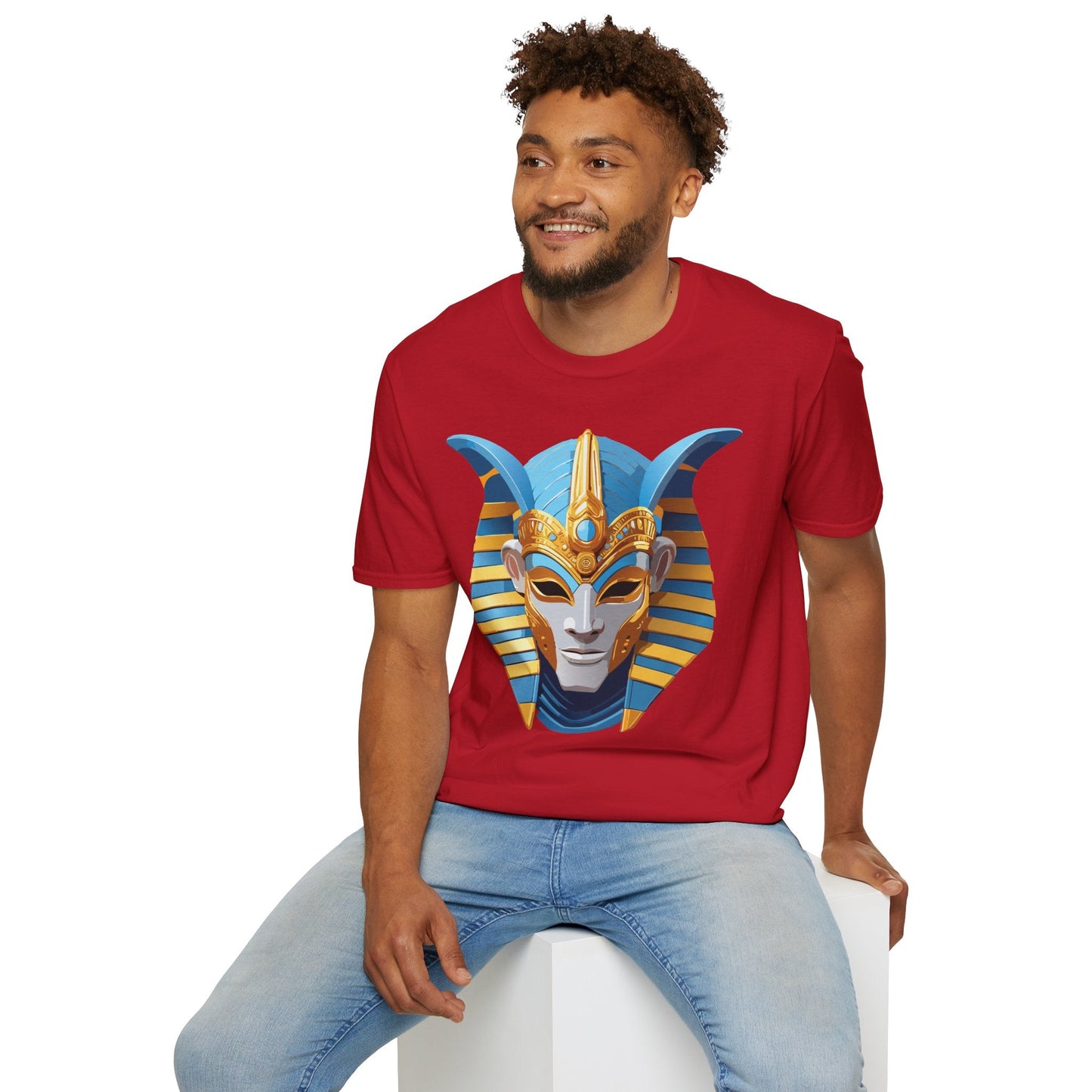 Mask Graphic Unisex Cotton Masquerade Design Artwork Tee 21