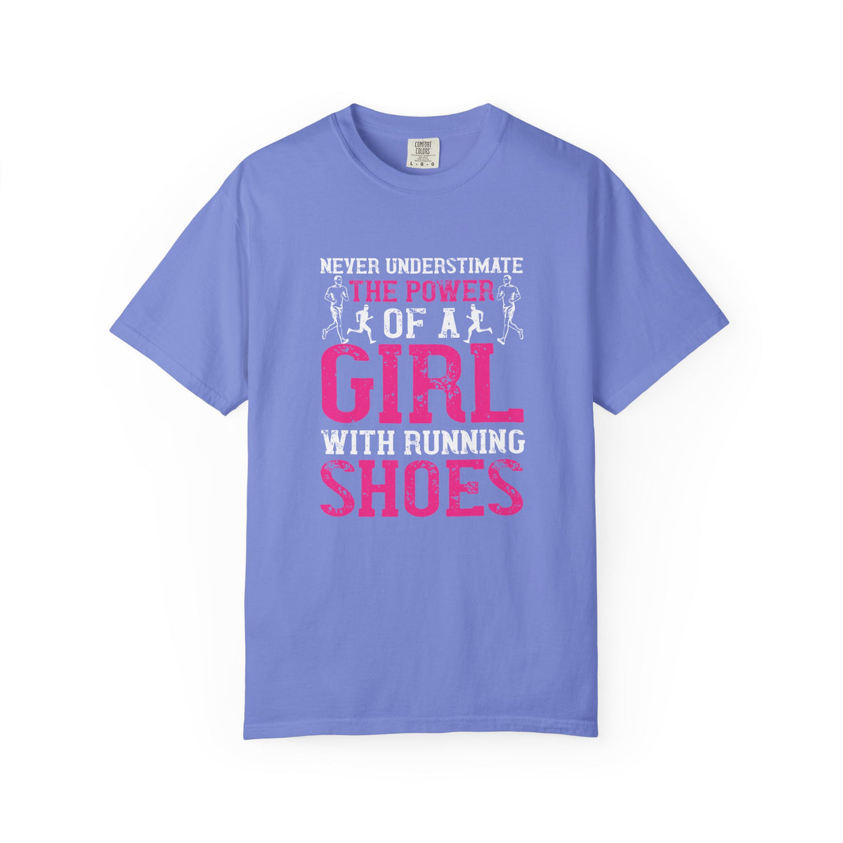 Girl With Running Shoes Unisex Comfort Colors Garment-Dyed Heavyweight 100 Cotton Art Design T-Shirt w95
