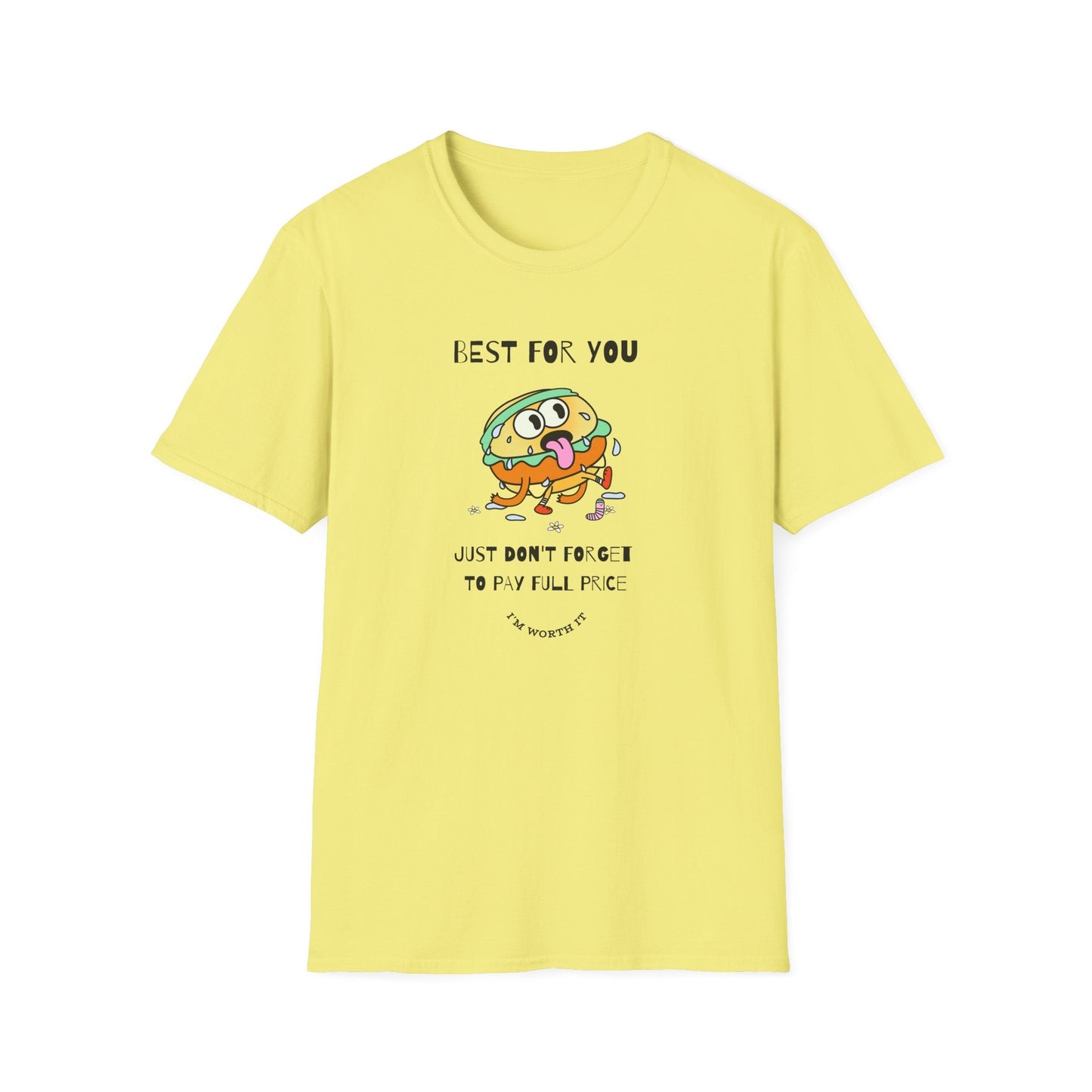 Funny Food T Shirts Unisex Softstyle Tee Gildan 64000 100 Percent Ring Spun Cotton Comfortable Graphic Tee