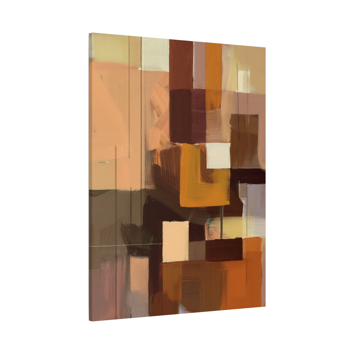 Abstract Geometric Painting Print Canvas 20x24,20x30,24x30 24x32,24x36,30x40 32x48,36x48,40x60 Pine-Wood Inner Frame ABS-49