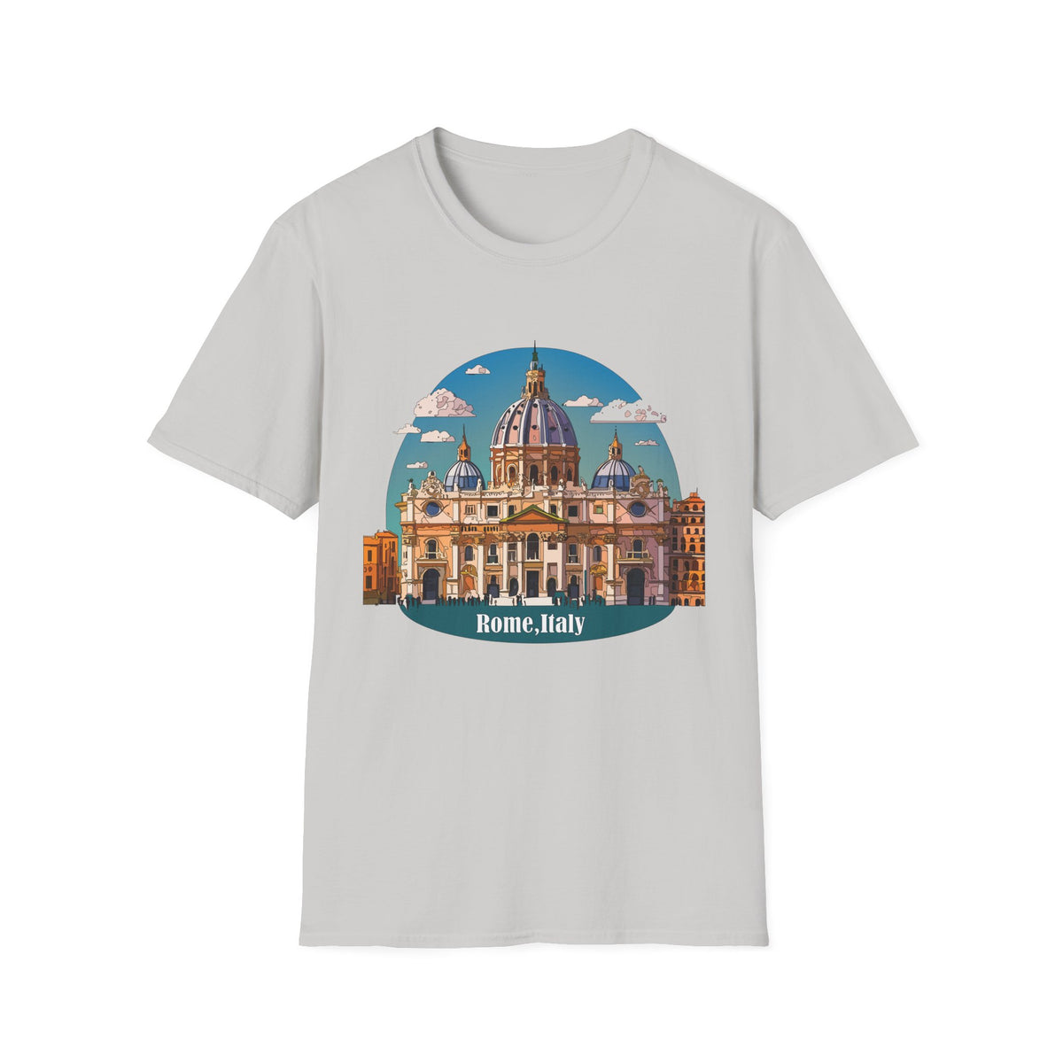 St. Peter's Basilica Illustration T-Shirt | Rome Italy Travel Tee