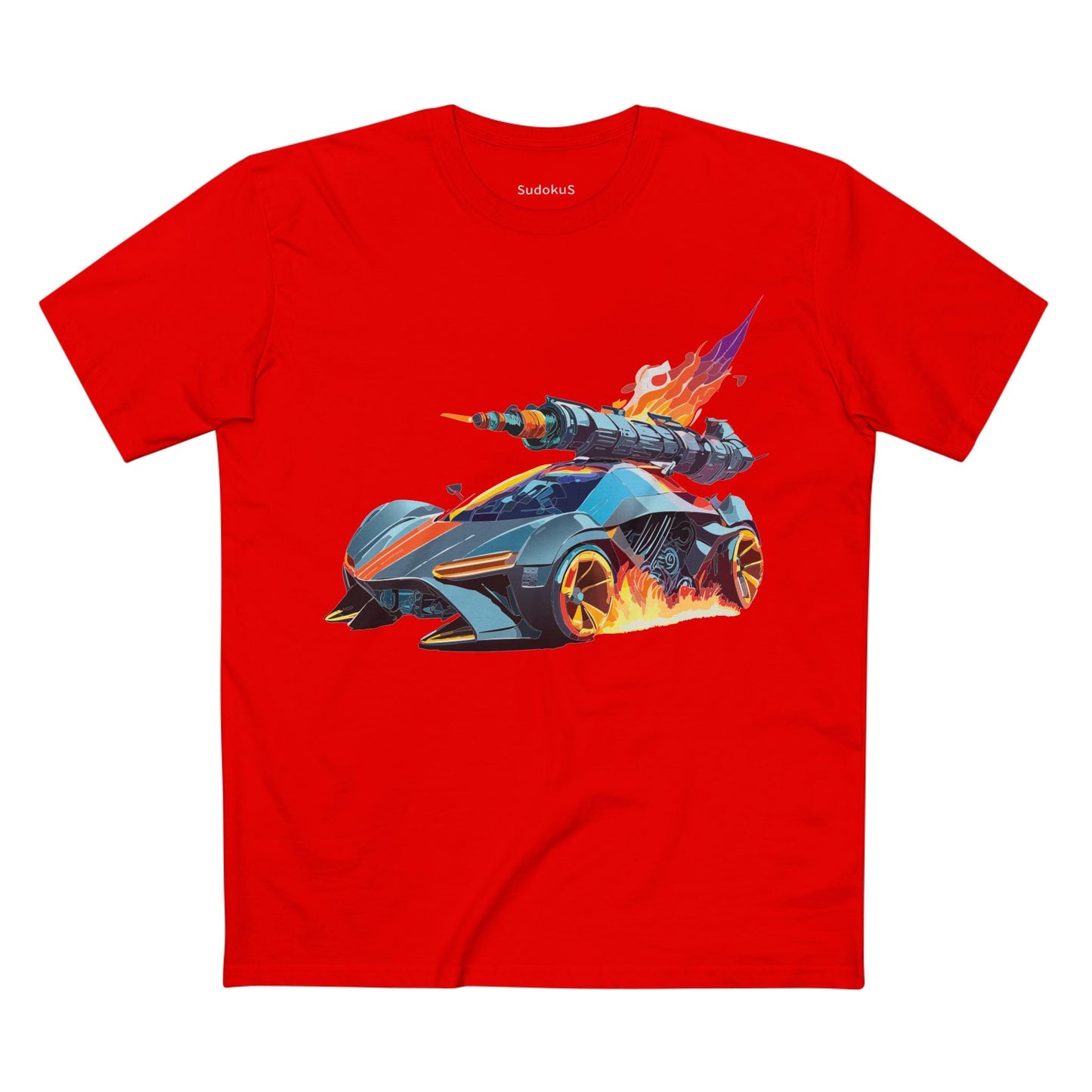 Car Graphic Unisex 100 Cotton Staple Tee 17