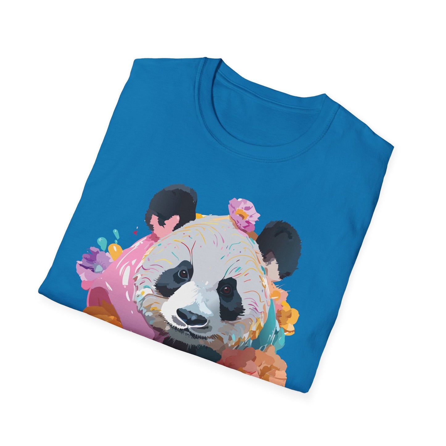 Gildan Softstyle Panda Shirt Unisex T Shirt With Panda Animal Design 100 Percent Cotton Tee