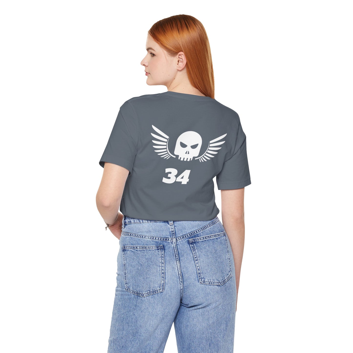 Unisex Cotton Tee Shirt with Skull