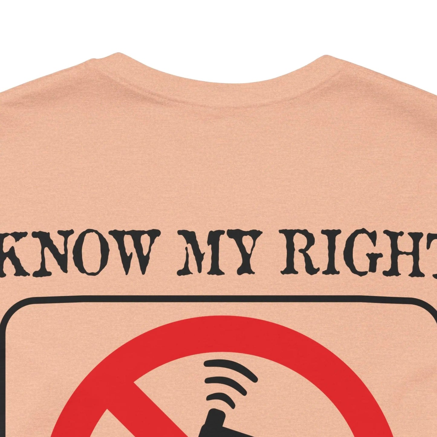 Red Stamp Tee Shirt Made In USA With 100 Percent Cotton Eco Inks From Bad Galaxy Official
