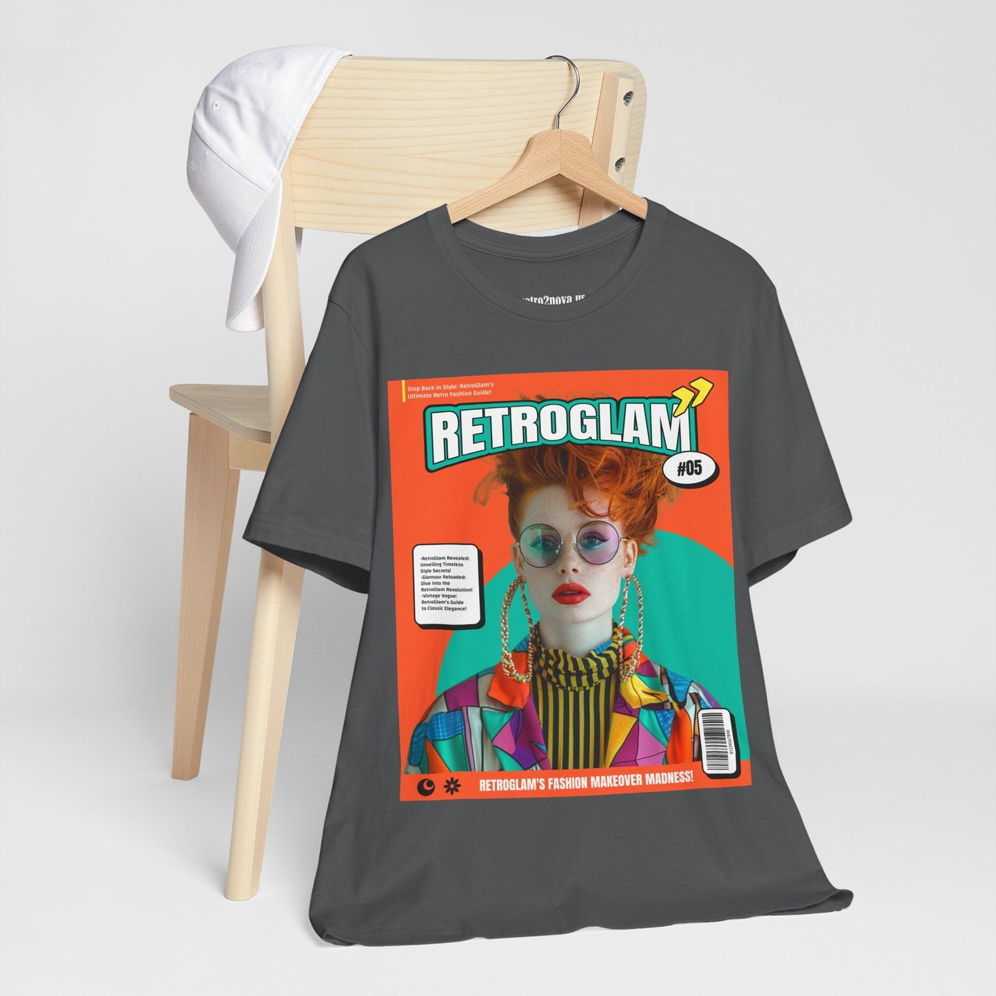 Magazine Cover Shirt Unisex Short Sleeve Tee Lightweight Breathable Fabric