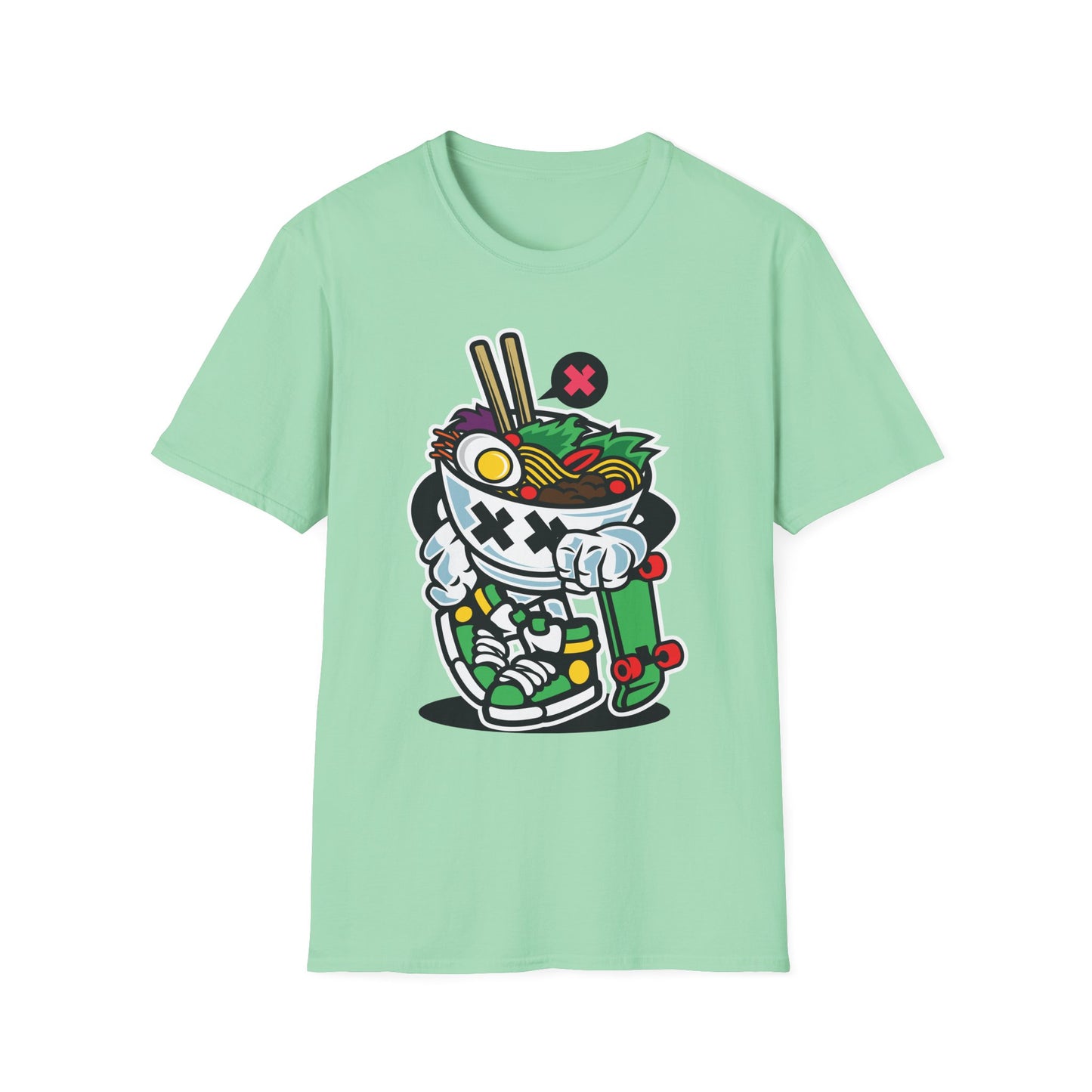 Unisex Cotton T-Shirt with Cartoon Graphic Design