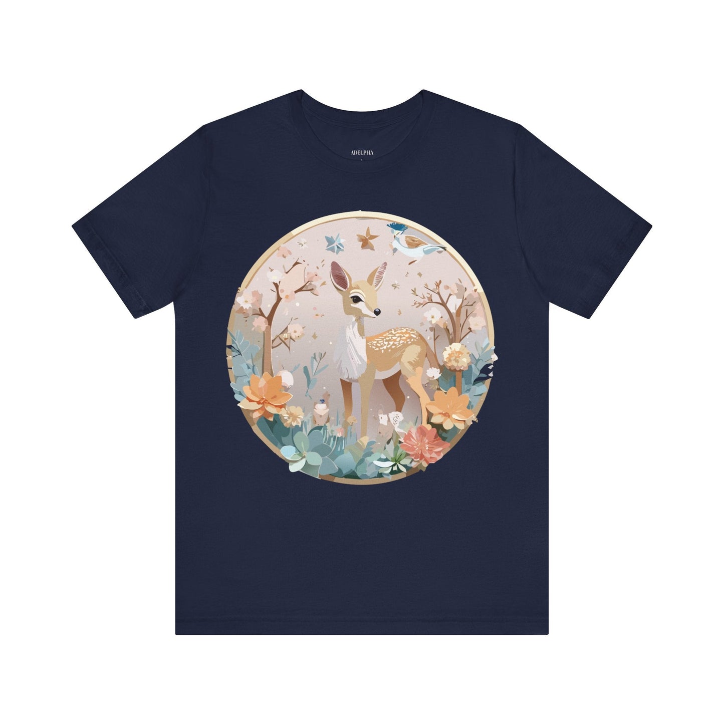 Adelpha Medallion Shirt Unisex Graphic Tee Vintage Inspired Art Design Short Sleeve T Shirt