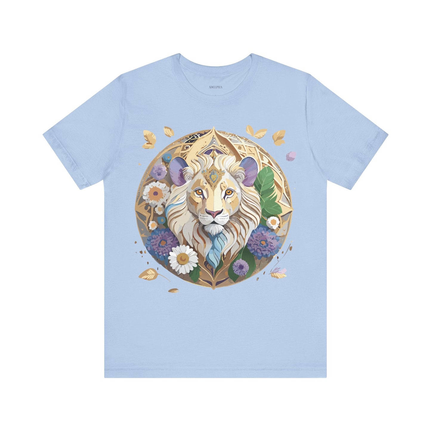 Adelpha Graphic Tee Unisex Medallion Shirt Vintage Inspired Art Design Short Sleeve
