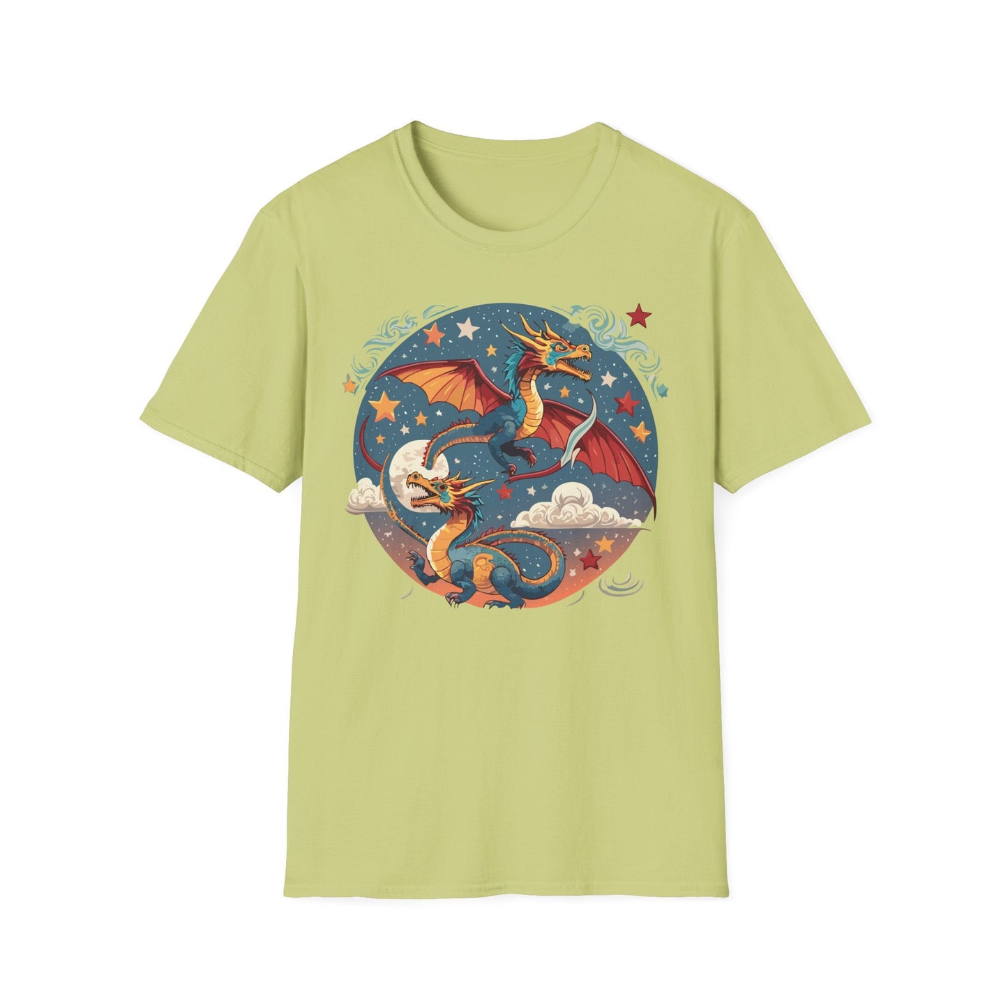 Dragon Graphic Unisex 100 Cotton Tee with Animal Artwork Design 17