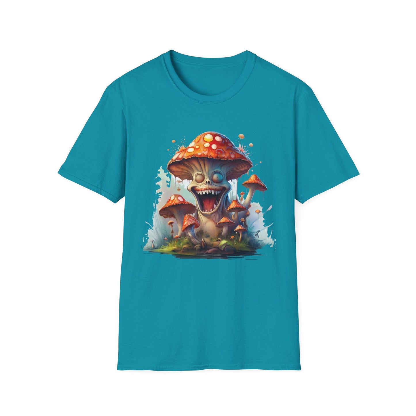 Mashroom Short Sleeve Tee Unisex Funny Mashroom Shirt With Fungus Graphic Gildan Softstyle 64000