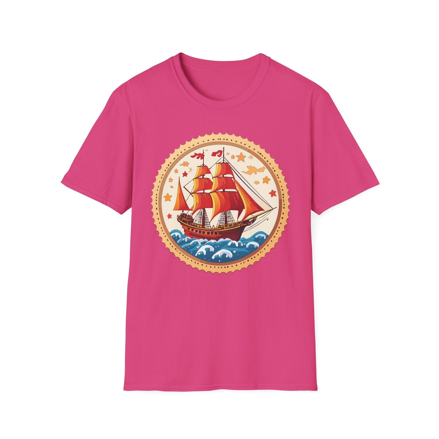 Ship T Shirts Frigate Vessel Tee Shirt Unisex Short Sleeve Gildan Softstyle 100 Percent Cotton