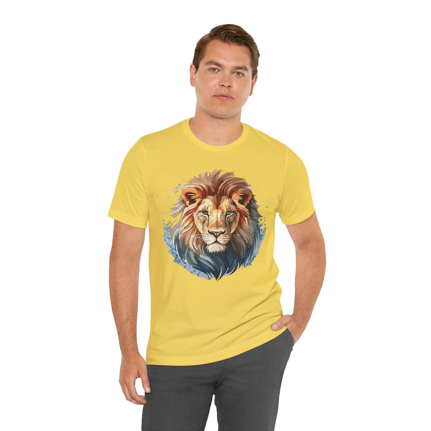 Lion Shirt, Animal Shirt, T-Shirt with Lion, Art Design Tee, Animal Tees, Safari T-Shirt 12