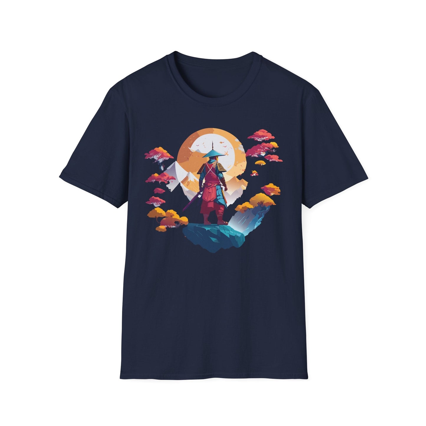 Gildan Softstyle 64000 Samurai T Shirt Unisex Cotton Tee With Samurai Design Relaxed Fit