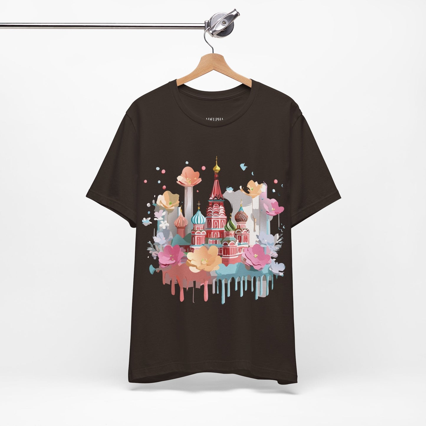 Adelpha Graphic Tee Unisex Jersey Short Sleeve Moscow City Tour Shirt Vintage Inspired Artwork