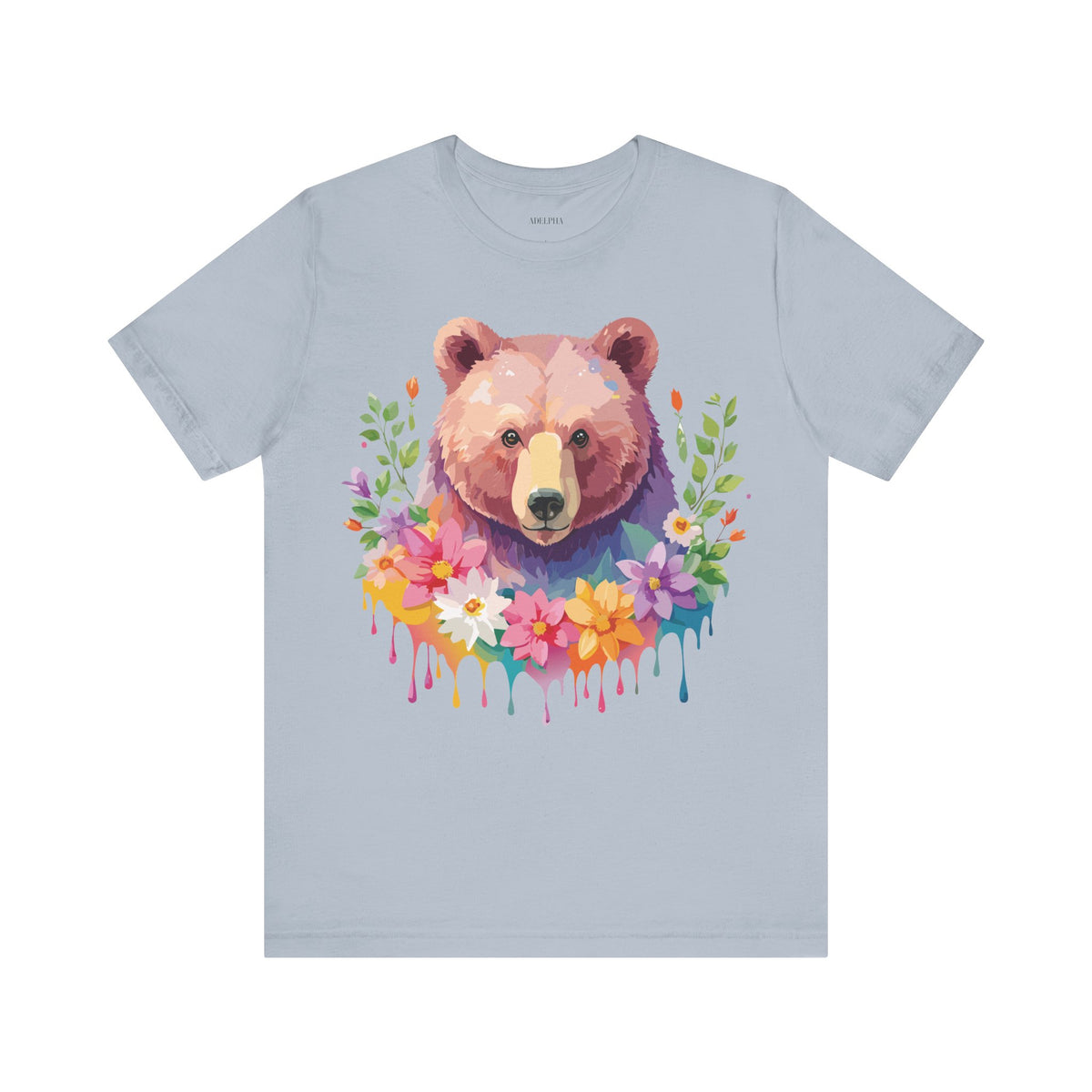 Bear Graphic Design Tee Bella+Canvas Unisex 100 Cotton Tee Shirt a121