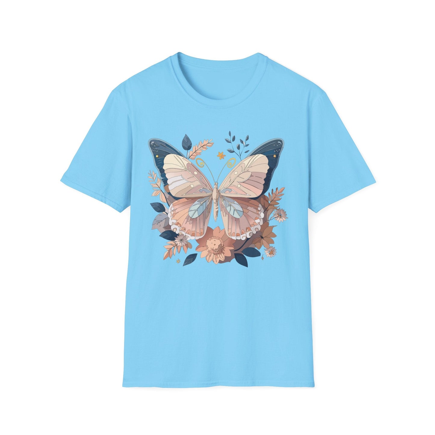 Monarch Butterfly Shirt Unisex Softstyle T Shirt 100 Percent Ring Spun Cotton Gildan 64000
