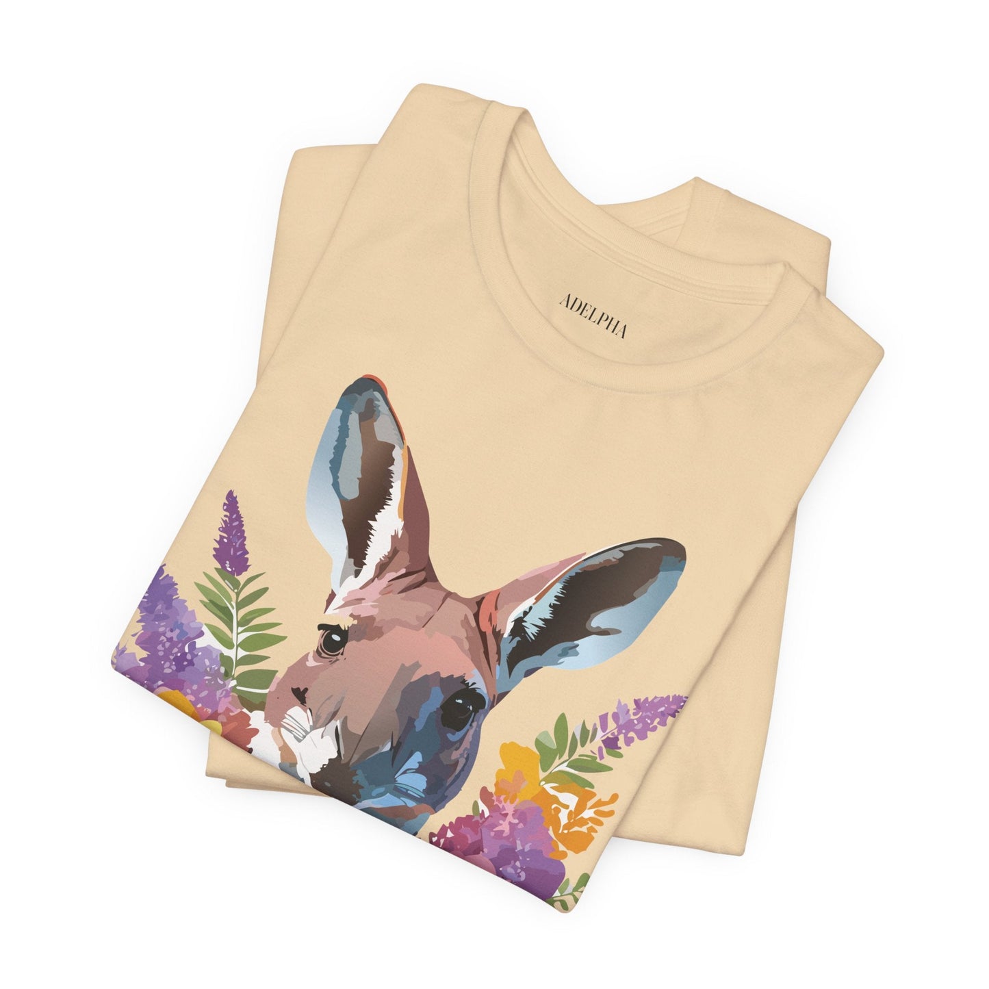 Kangaroo Graphic Unisex 100 Cotton Vintage Animal Artwork Tee 8