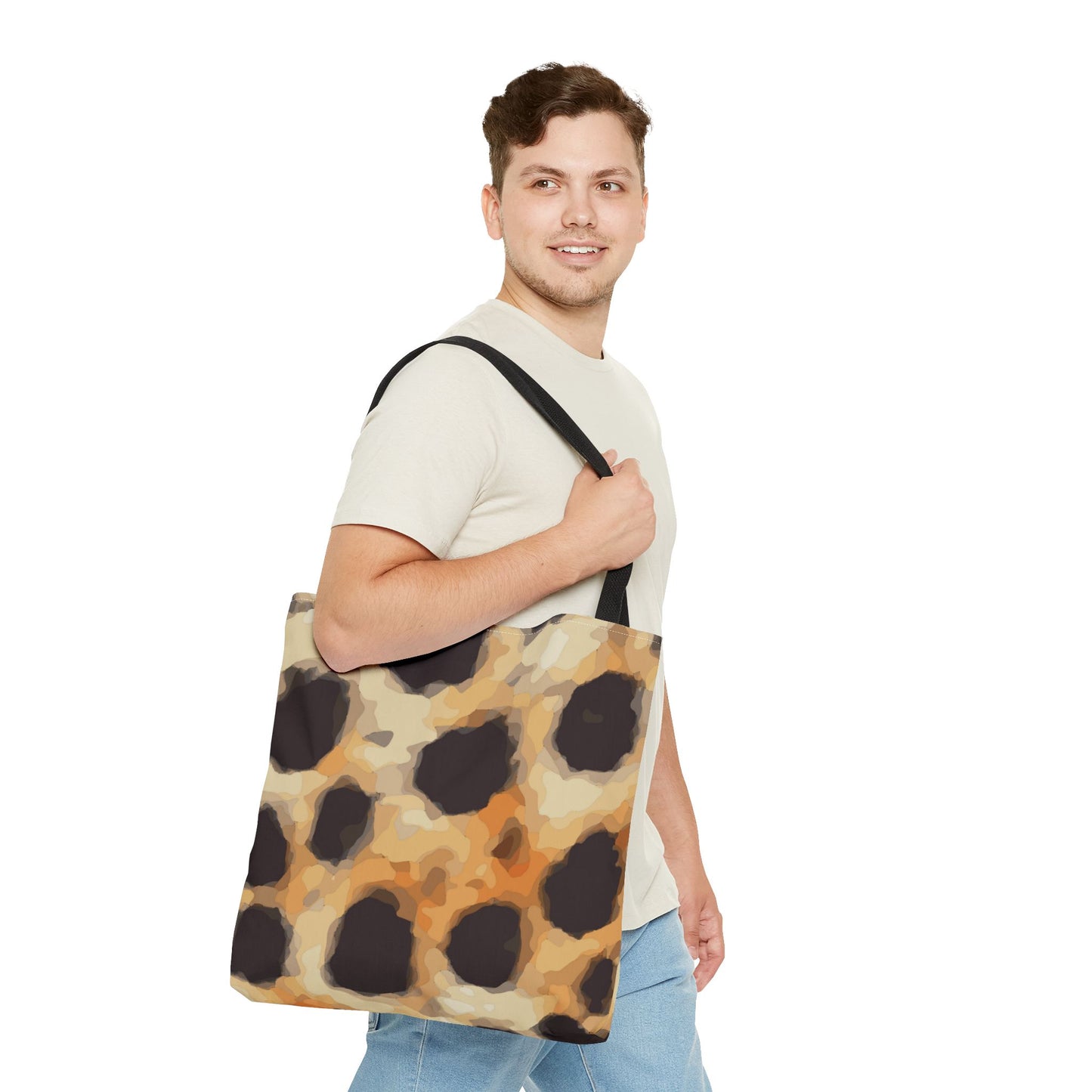 Bolsa de lona con estampados de animales 