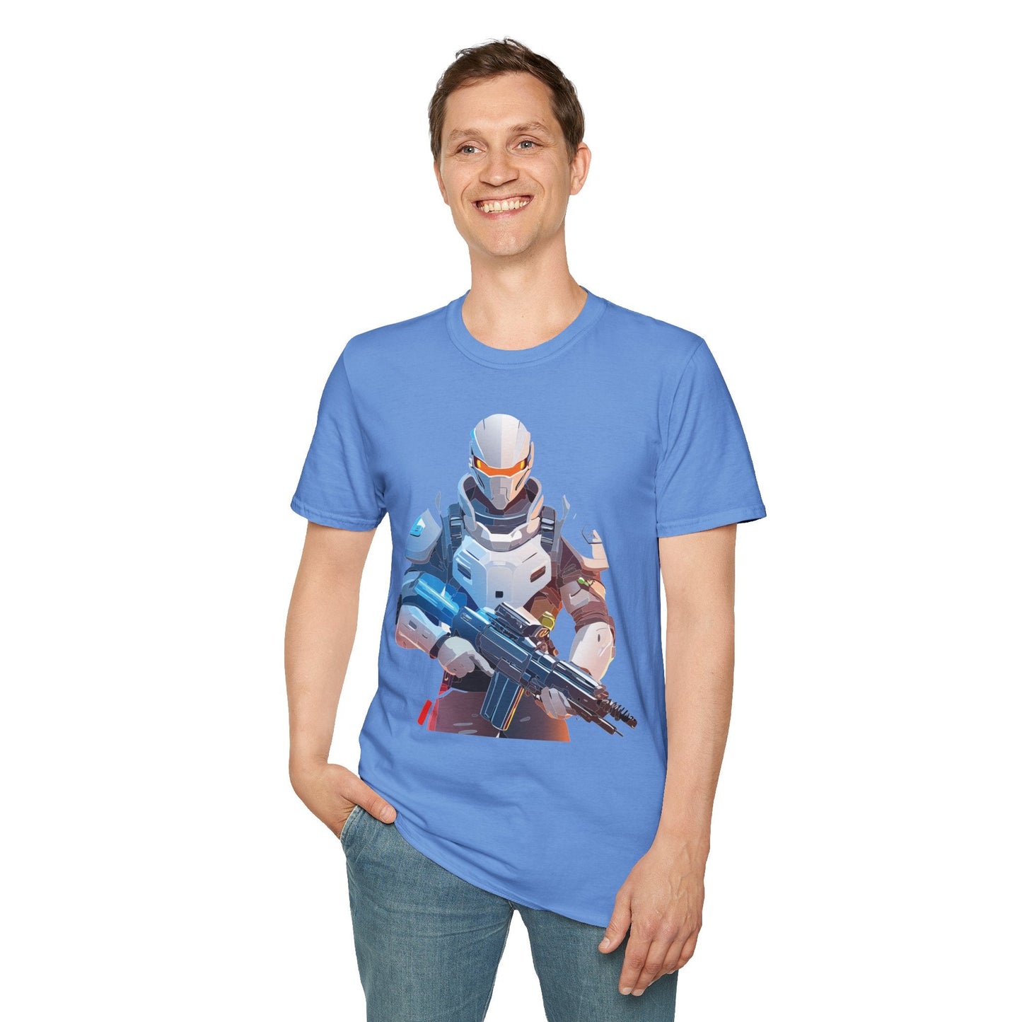 Robocop T Shirt Unisex Softstyle Ring Spun Cotton Tee With Robocop Art Design Premium Comfort
