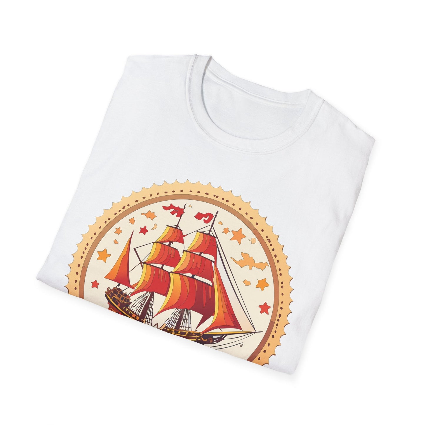 Ship T Shirts Frigate Vessel Tee Shirt Unisex Short Sleeve Gildan Softstyle 100 Percent Cotton