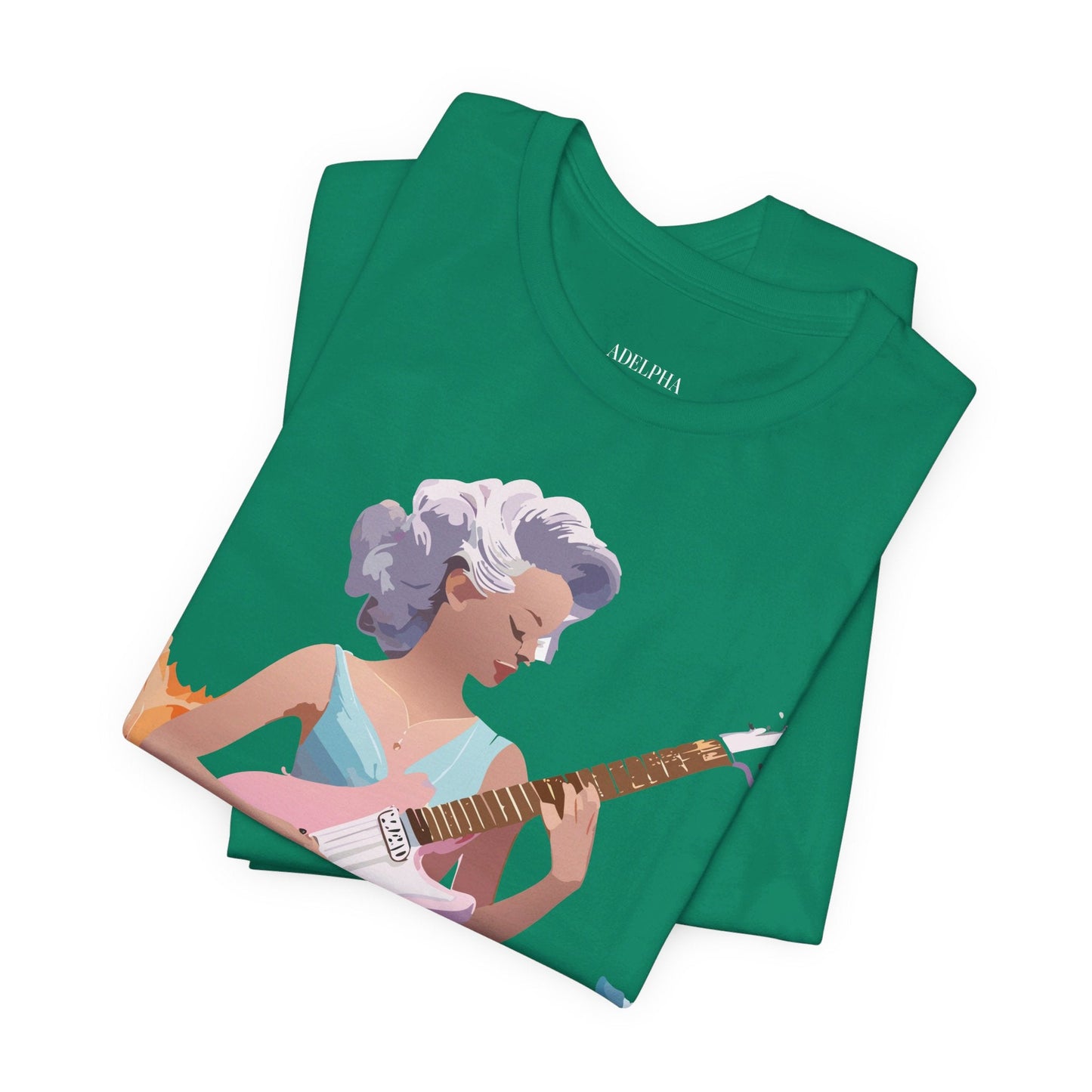 Music Graphic Tee Unisex Jersey Short Sleeve Adelpha Art Design Vintage Inspired Artwork