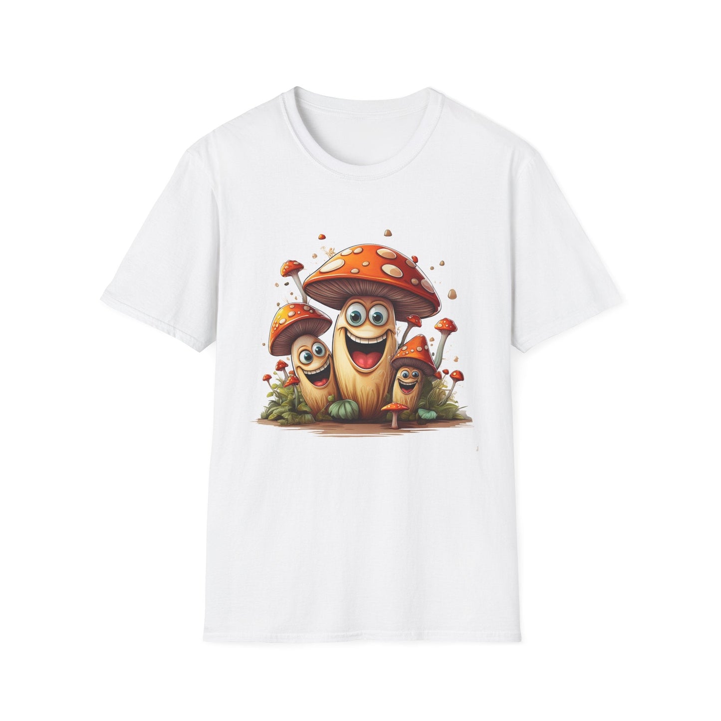 Mashroom Tee Shirt Unisex Funny Mashroom Design Softstyle 100 Percent Cotton Gildan