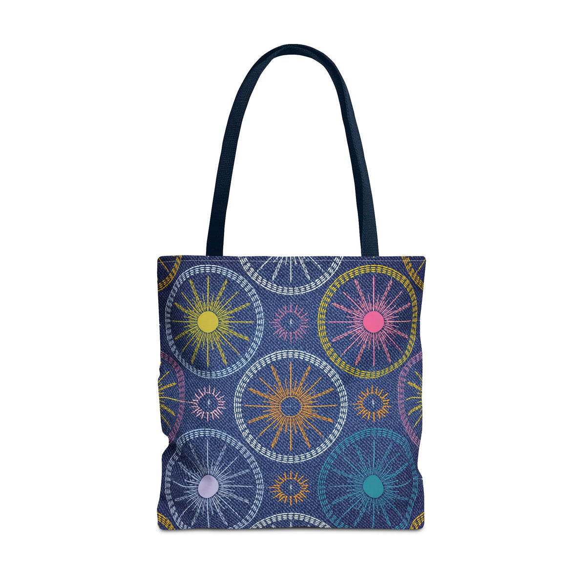 Denim Fabric Imitation Print Unisex Canvas Bag Poly Spun 3 Sizes Tote Bag 183-4