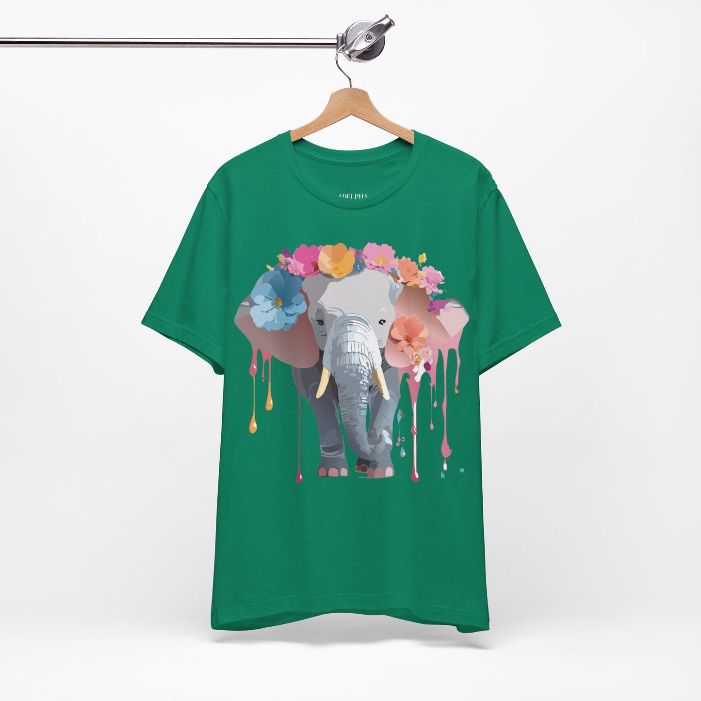 Vintage Inspired Adelpha Elephant Graphic T Shirt Unisex Short Sleeve Premium Artwork