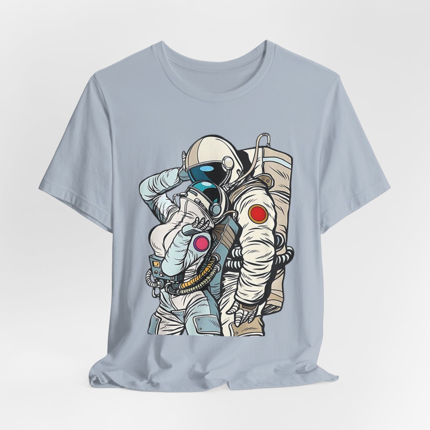 Unisex Astronaut T-shirt, Space Lovers Tee, Cosmic Top, Astronaut Graphic Tee, Cosmos Graphic T-Shirt, Love Shirt Art T-Shirt